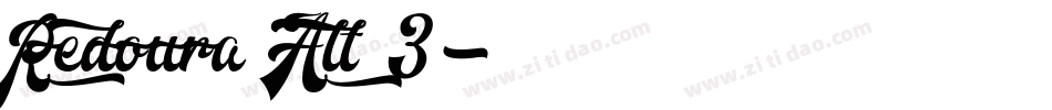 Redoura Alt 3字体转换
